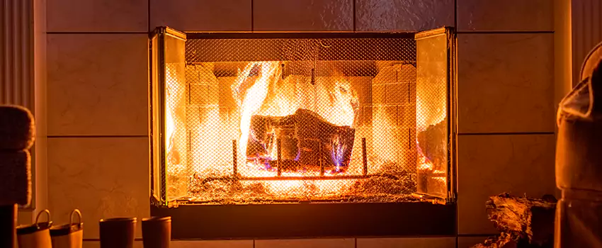 Mendota Hearth Landscape Fireplace Installation in Pensacola, Florida